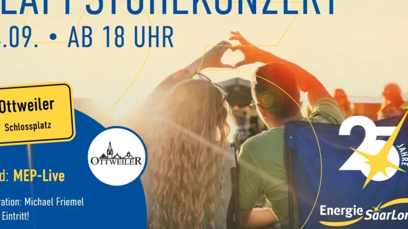 Energie SaarLorLux lädt zu Klappstuhlkonzert in Ottweiler ein