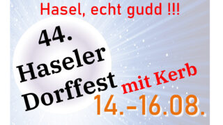 Sonderbusse zum 44. Haseler Dorffest eingerichtet