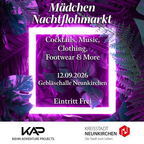 Erster Mädchennachtflohmarkt in Neunkirchen 1 Aktuelles aus Neunkirchen | Bild: Bereitgestellt durch die Kreisstadt Neunkirchen Erster Mädchennachtflohmarkt in Neunkirchen