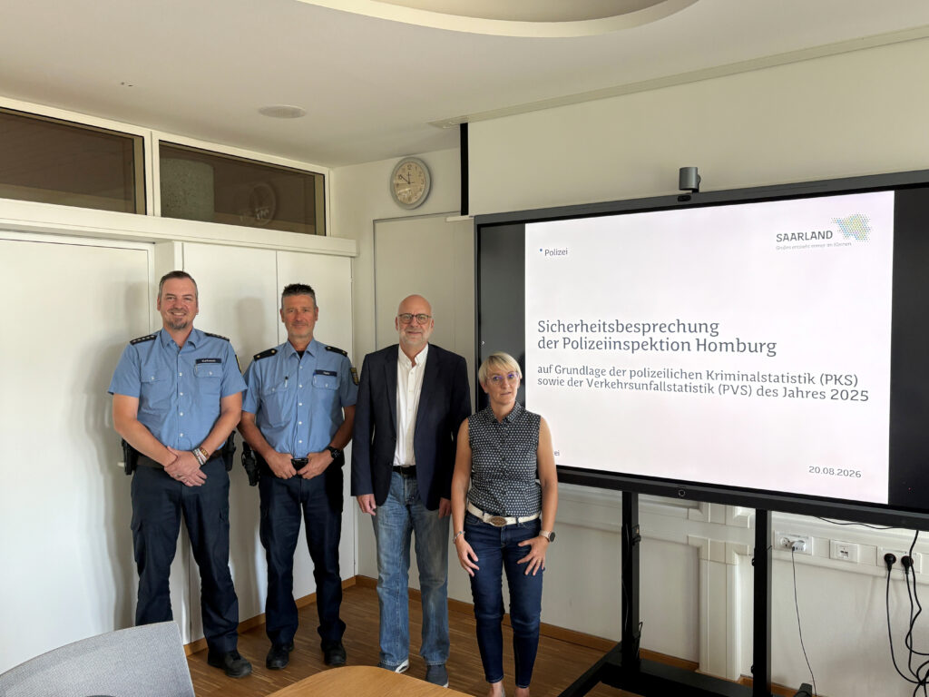 Kriminalität in Homburg rückläufig – Wohnungseinbrüche nehmen deutlich zu 8 Bild: Stadt Homburg Kriminalität in Homburg weiter rückläufig - Anstieg bei Wohnungseinbrüchen bereitet Sorge