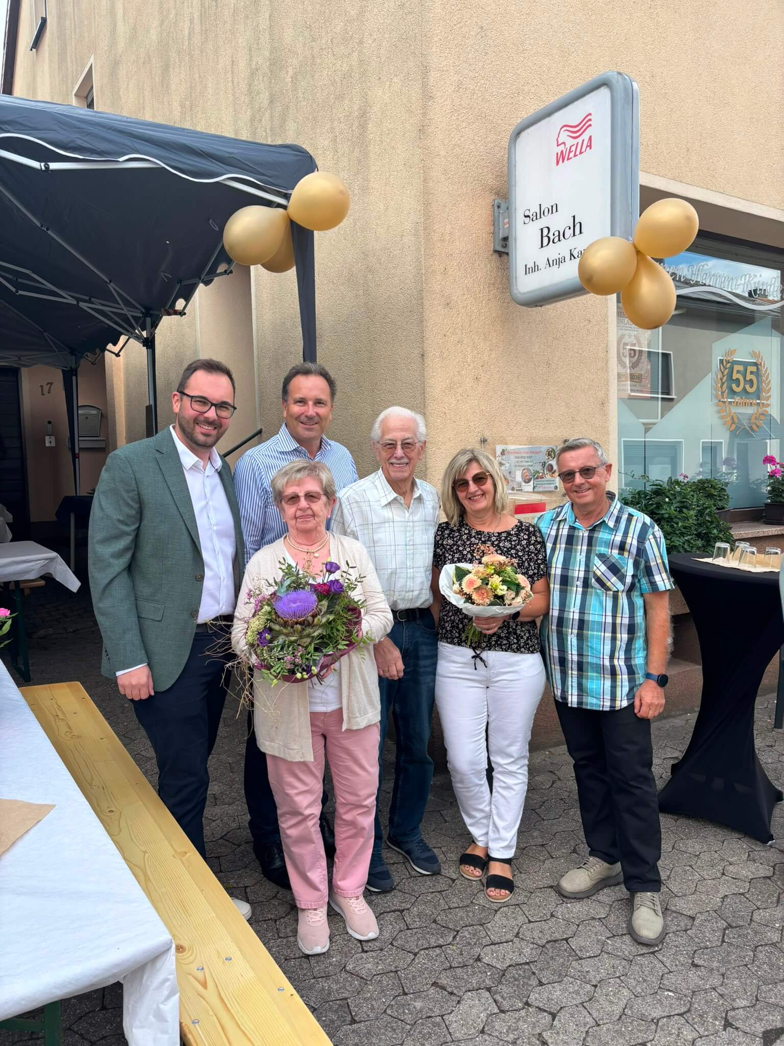 Salon-Bach in Eppelborn feiert 55-jähriges Bestehen 1 Aktuelles aus Eppelborn | Bild: Gemeinde Eppelborn 55 Jahre Salon-Bach – Friseurhandwerk mit Tradition