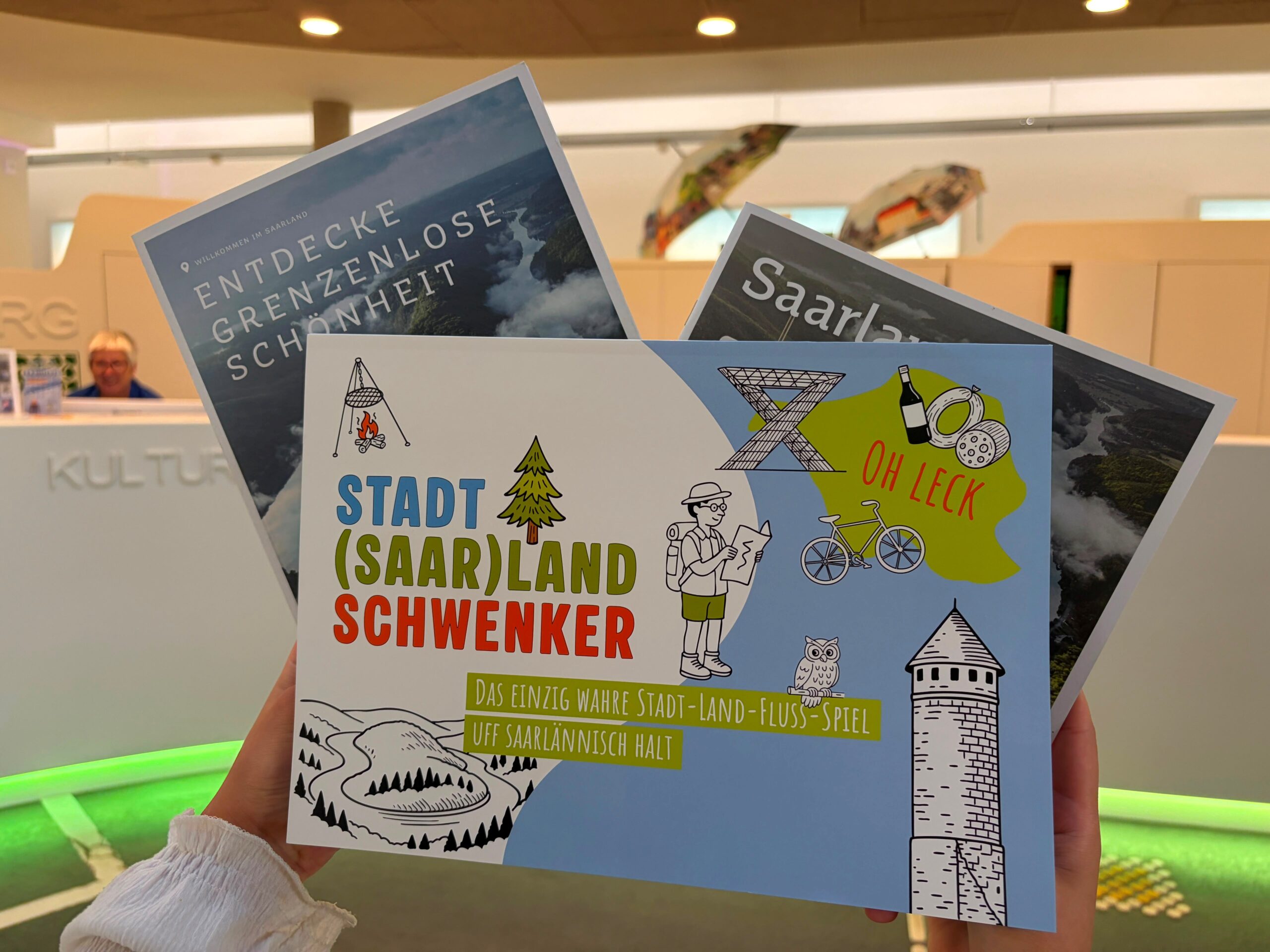 Bild: Stadt Homburg Stadt-(Saar)Land-Schwenker - das Saarland hat eigenes Spiel - Exemplare auch in der Tourist-Info der Stadt Homburg erhältlich