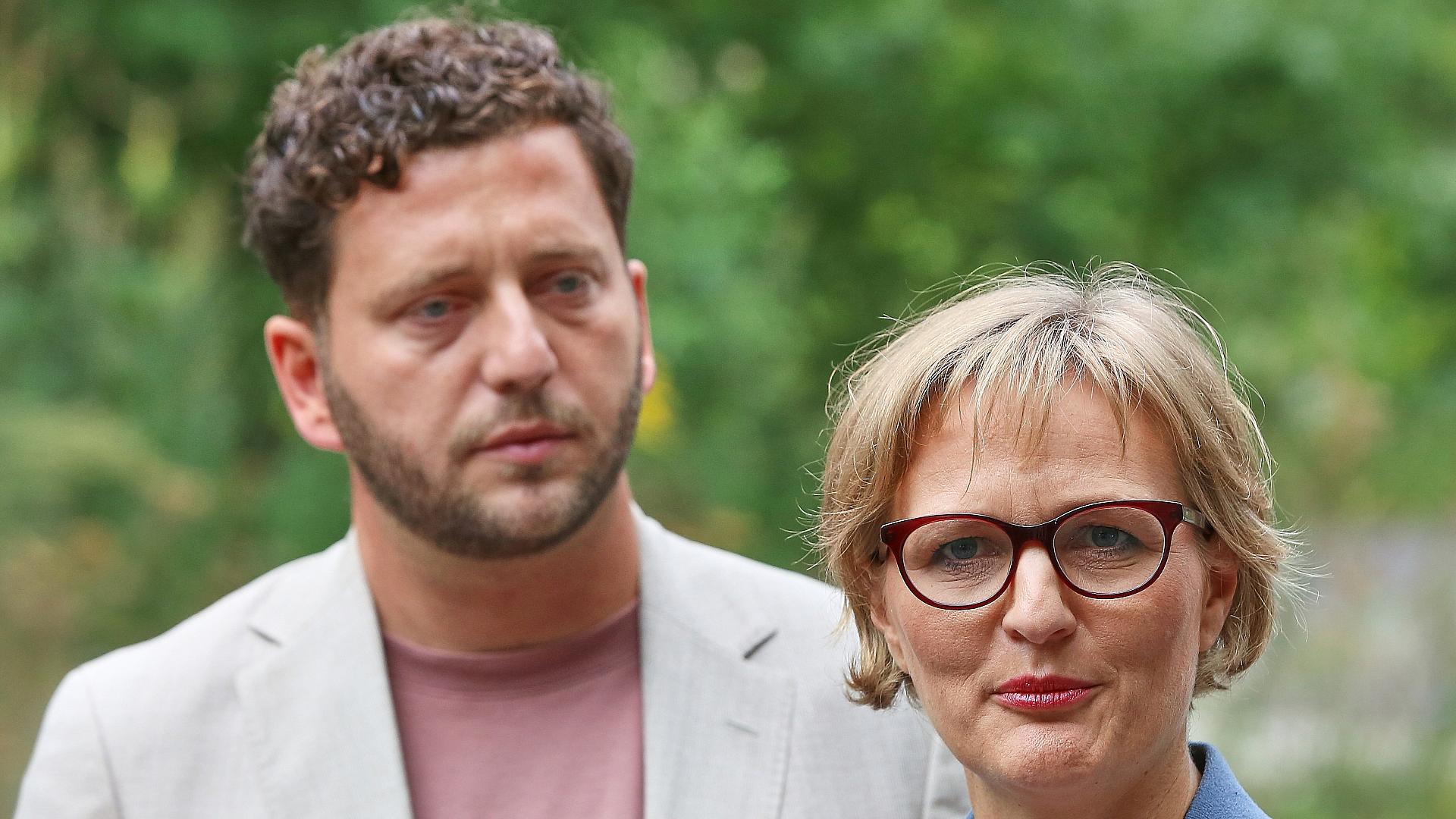 Grünen-Chefs Banaszak und Brantner kandidieren erneut 1 Felix Banaszak und Franziska Brantner (Archiv)