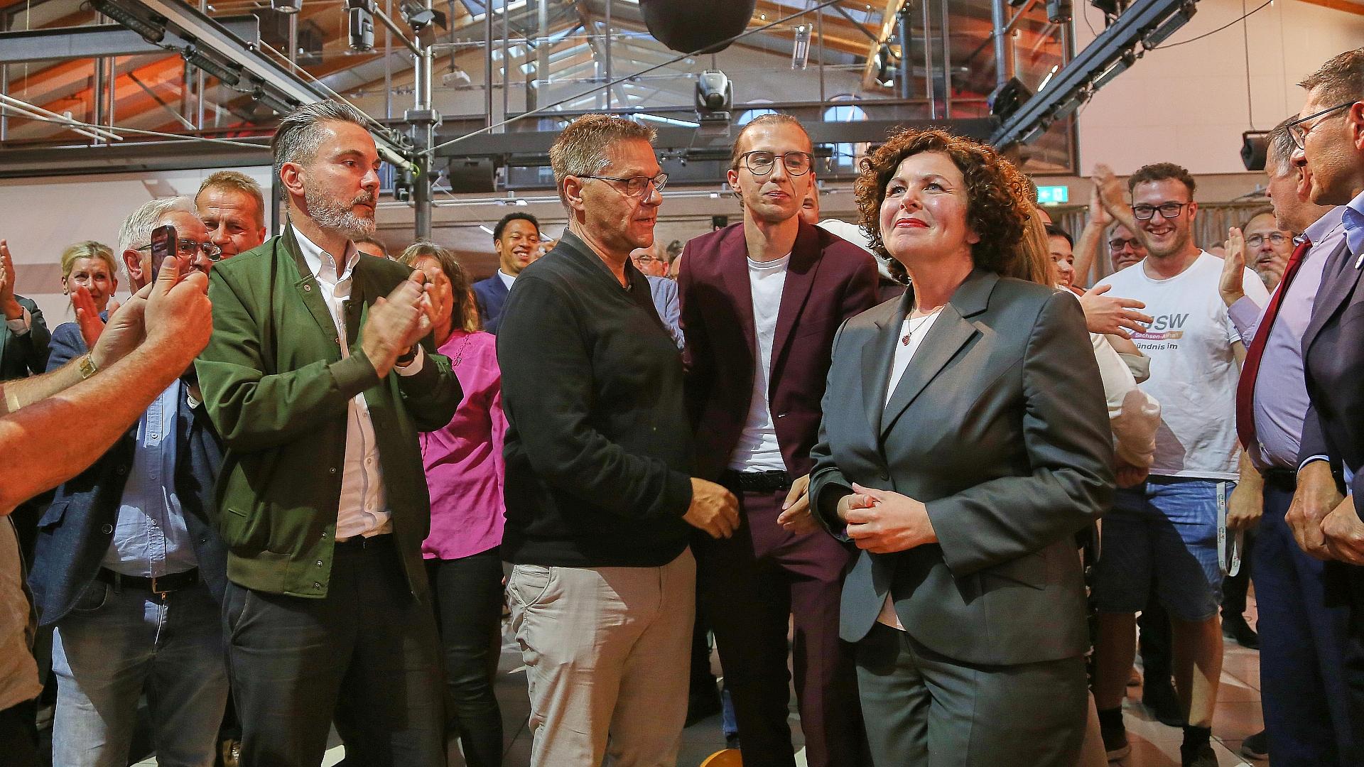 BSW offen für Gespräche mit AfD 1 BSW-Wahlparty am 06.09.2026