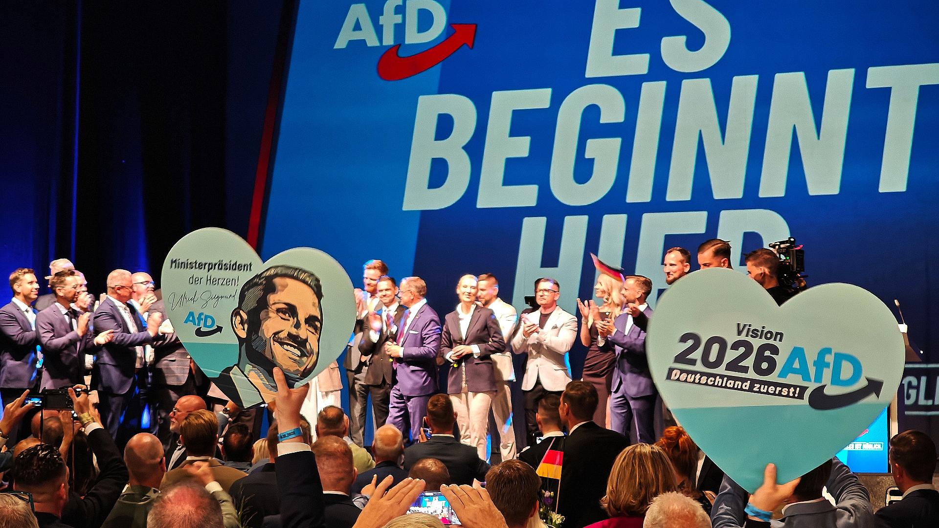 Verfassungsschutz berät über AfD-Erfolg in Sachsen-Anhalt 1 AfD-Wahlparty am 06.09.2026