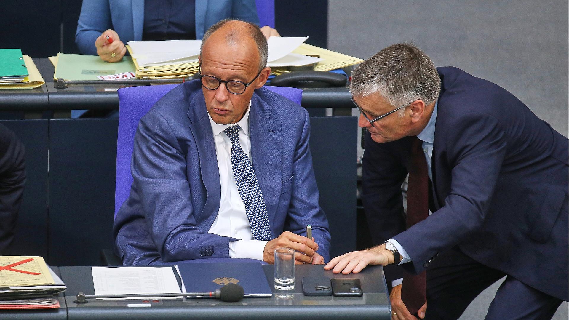 Friedrich Merz und Stefan Kornelius (Archiv)
