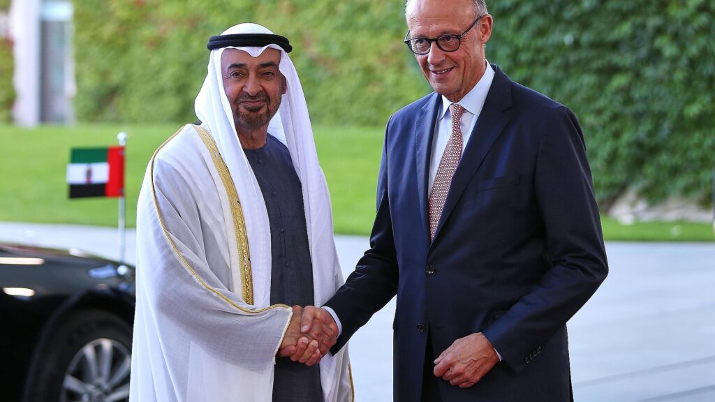 Muhammad bin Zayid Al Nahyan und Friedrich Merz am 10.09.2026