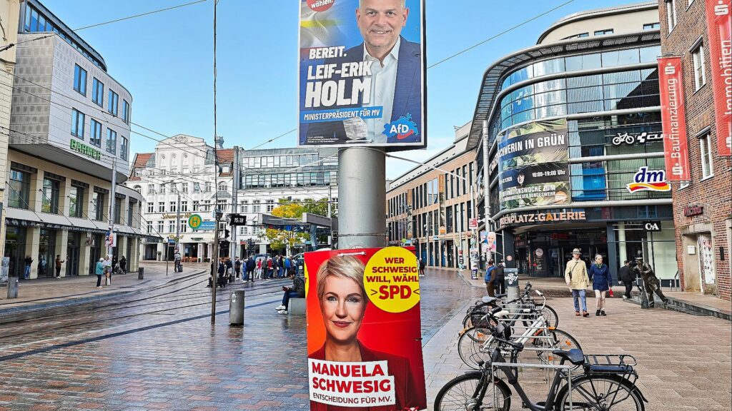 Wahlplakate für die Landtagswahl 2026 am 20.09.2026