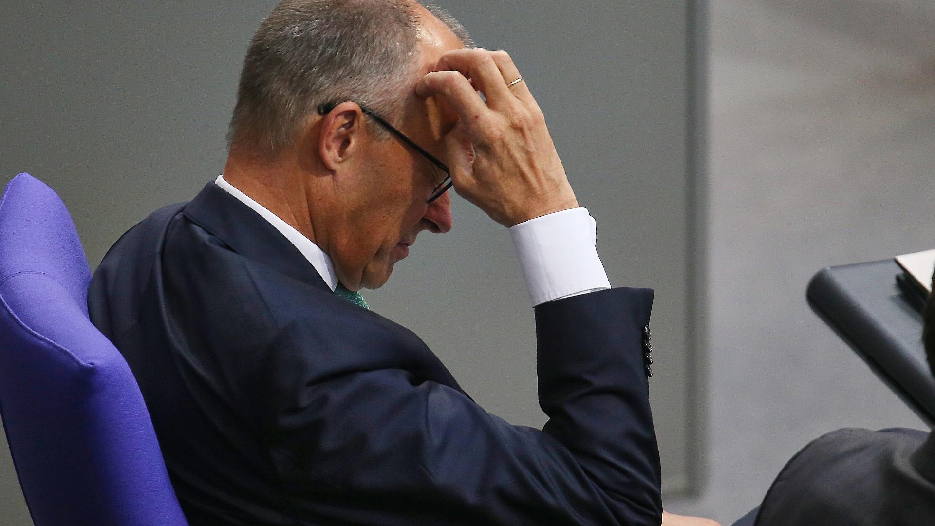 Forsa: Union fällt unter 20 Prozent - SPD holt auf Grüne auf 1 Friedrich Merz am 25.09.2026