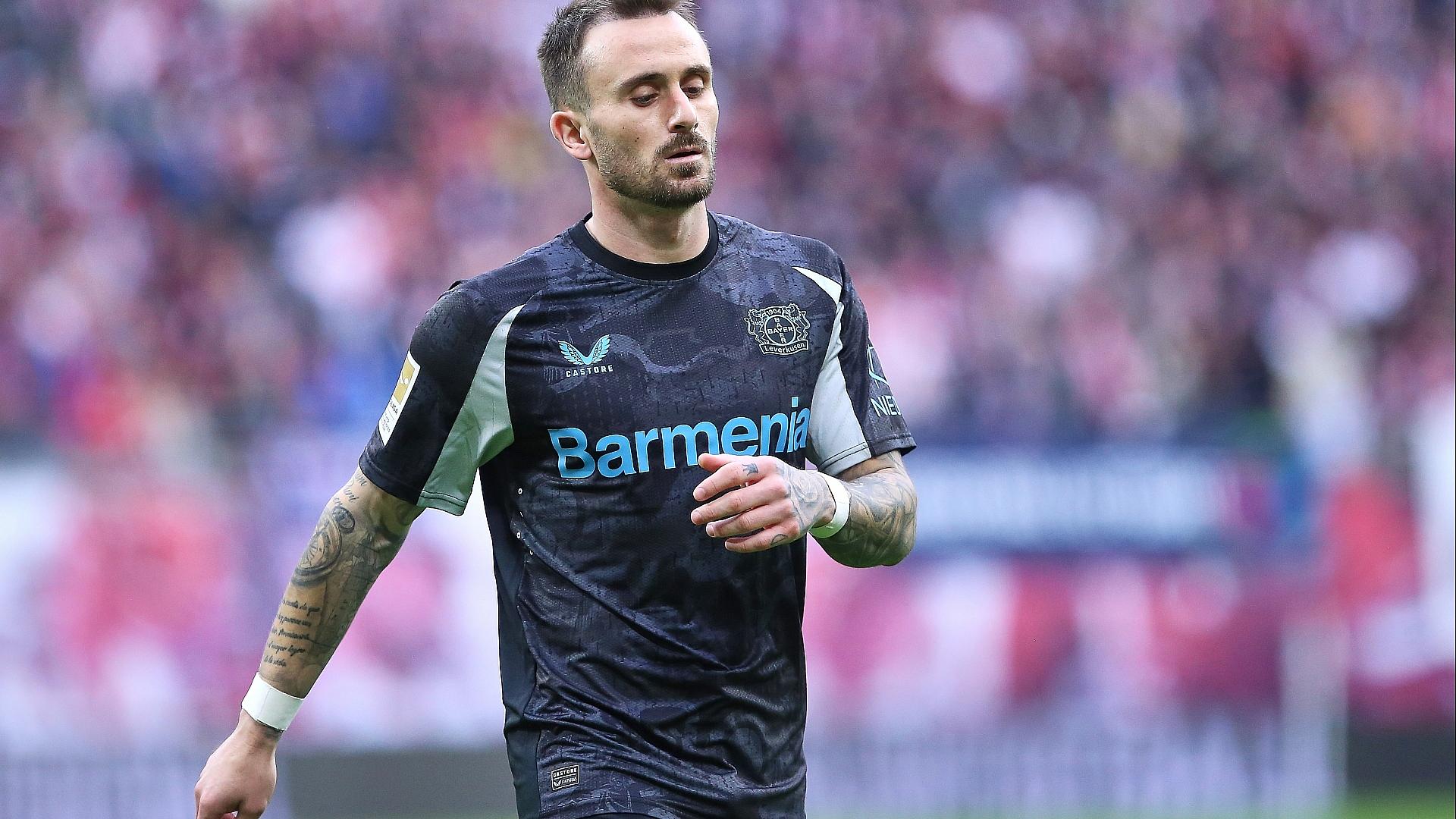 1. Bundesliga Leverkusen gewinnt gegen Leipzig 1 Aleix Garcia (Bayer Leverkusen) (Archiv)