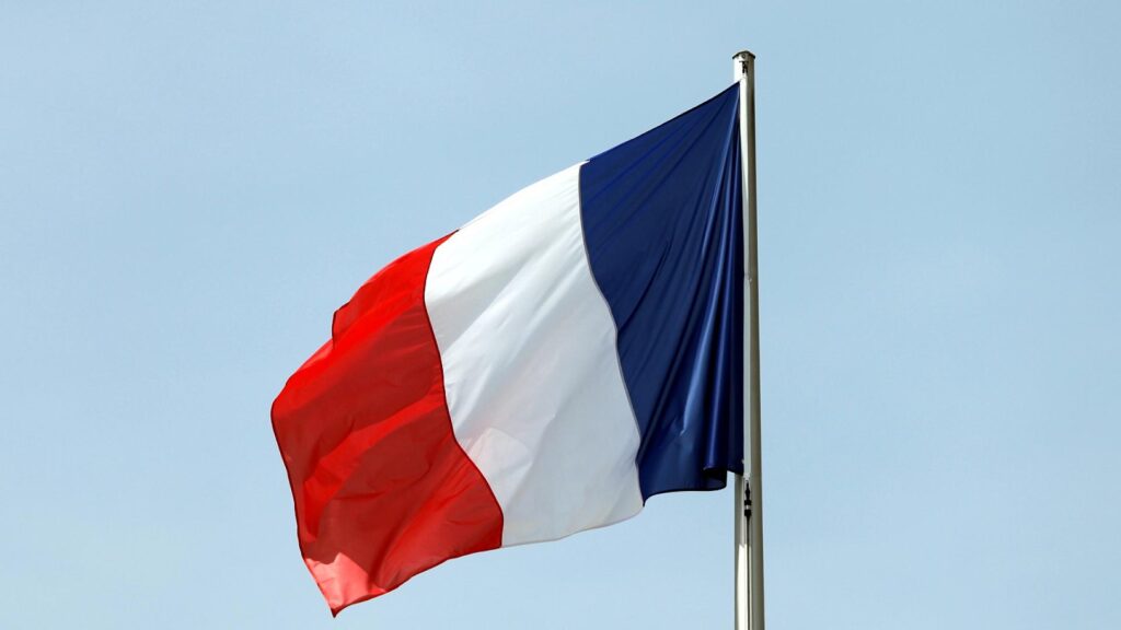 Fahne von Frankreich (Archiv)