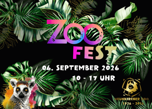 Neunkircher Zoo feiert 100. Geburtstag mit großem Zoofest 1 Aktuelles aus Neunkirchen | Bild: Bereitgestellt durch die Kreisstadt Neunkirchen 100 Jahre Neunkircher Zoo: Großes Zoofest am 6. September