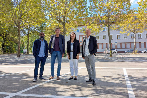Bachplatz in Neunkirchen: Parkplatz am Finanzamt wieder nutzbar 1 Aktuelles aus Neunkirchen | Bild: Bereitgestellt durch die Kreisstadt Neunkirchen Kreisstadt erneuert Bachplatz – Parkplatz am Finanzamt wieder nutzbar