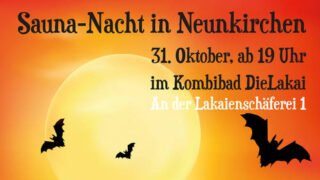 Lange Sauna-Nacht zu Halloween in der Lakai