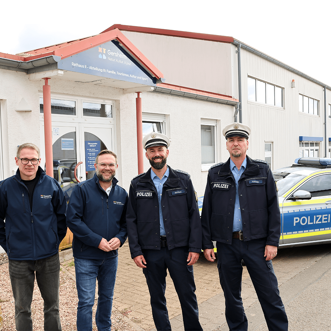 Polizeiposten Gersheim zieht ins Rathaus II um 1 Bild: Gemeinde Gersheim Polizeiposten Gersheim zieht ins Rathaus II