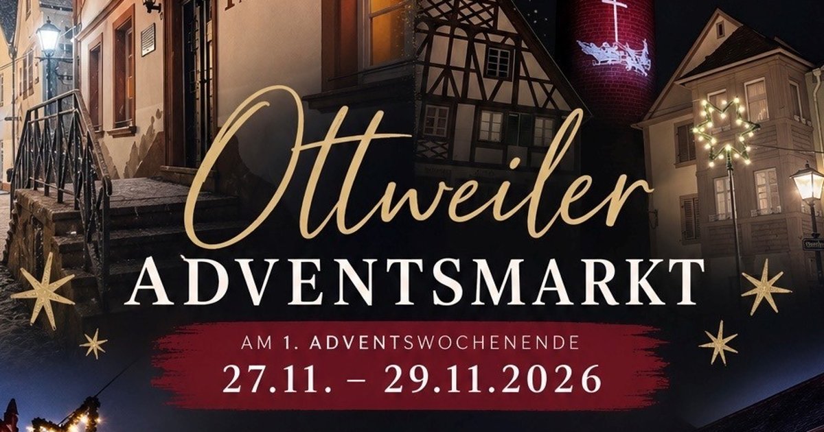 Ottweiler sucht Aussteller für Adventsmarkt 2026 1 Aktuelles aus Ottweiler | Bild: Stadt Ottweiler Jetz bewerben!