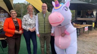 Oberbürgermeister Forster besucht Springturnier des Reit- und Fahrvereins Homburg
