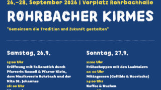 Rohrbacher Kirmes 2026 findet Ende September statt