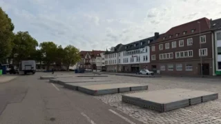 Aufbauarbeiten für Ingobertusmesse in St. Ingbert gestartet