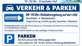 Einbahnregelung auf L102 zur „SR 3 Landpartie“ in Gersheim