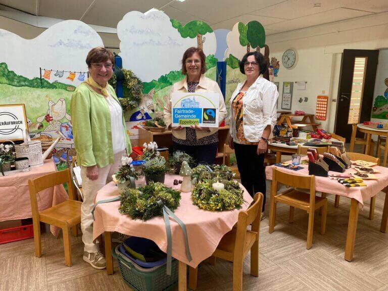 Faire Woche: Fairtrade-Steuerungsgruppe informiert über fairen Handel 1 Aktuelles aus Eppelborn | Bild: Gemeinde Eppelborn Faire Woche: Fairtrade-Steuerungsgruppe informierte über fairen Handel