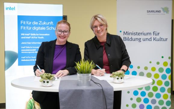 Saarland und Intel kooperieren bei digitaler Bildung 1 Aktuelles vom Ministerium für Bildung Digitale Kompetenzen und KI in der beruflichen Bildung stärken
