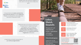 Präventionskongress zu Adipositas bei jungen Menschen am 4. November in Illingen