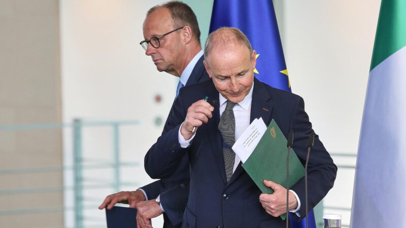 Merz zu Finanzvorschlag aus Irland: "Von Einigung weit entfernt" 3 Friedrich Merz und Micheál Martin (Archiv)