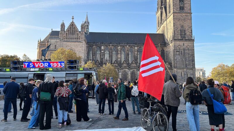 Proteste in Magdeburg vor konstituierender Sitzung des Landtags 5 Anti-AfD-Protest am 06.10.2026