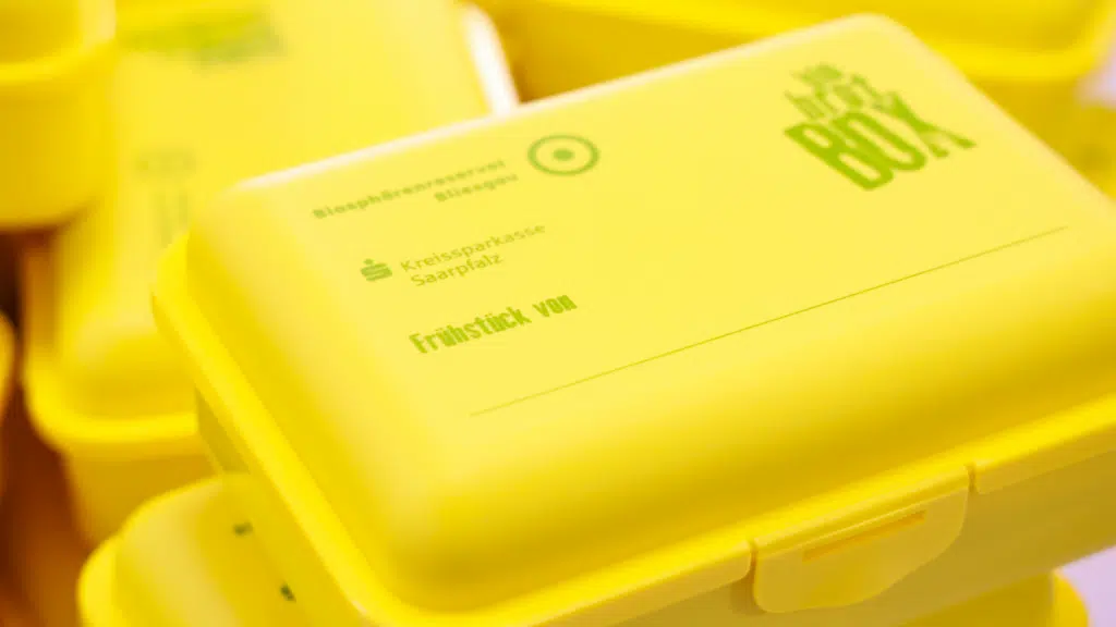 Aktuelles aus St. Ingbert | Bild: Stadt St. Ingbert Bliesgau-Bio-Brotbox 2026: St. Ingberter Erstklässler starten gesund in den Tag