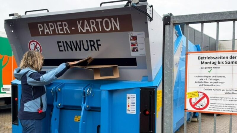 ZKE testet Papierpresscontainer am Wertstoffzentrum in St. Johann 5 Aktuelles aus Saarbrücken Artikeldetail (Presse)