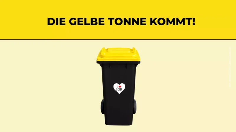 St. Ingbert: Gelbe Tonne ersetzt ab 1. Januar 2027 den Gelben Sack 2 Aktuelles aus St. Ingbert Die Gelbe Tonne kommt: Umstellung in St. Ingbert zum 1. Januar 2027