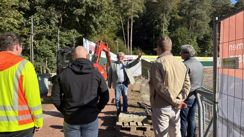 Aktuelles aus Homburg Bauarbeiten im Bereich des Marathontors im Waldstadion