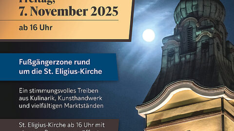 Völklinger Mondscheinmarkt am 6. November rund um die St. Eligius-Kirche