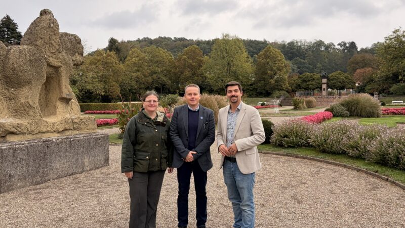 Römermuseum Schwarzenacker: Evaluierungsreise zu den Europäischen Goethe-Wegen 3 Aktuelles aus Homburg Römermuseum Schwarzenacker im europäischen Fokus: Beigeordneter Philipp Scheidweiler begrüßte Dr. Daniela Stefanie Hauf und Piotr Michałowski in Homburg