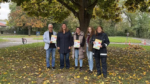 Völklingen unterstützt Radfahrausbildung mit Malbüchern, Plakaten und Leitfäden